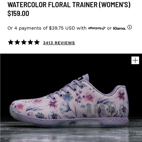 No Bull Watercolor Floral Trainer - Picture 5 of 5